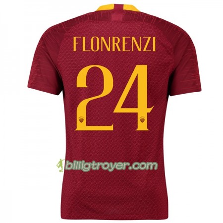 Billige Fotballdrakter AS Roma Florenzi 24 Hjemmedraktsett 2018/19 Kortermet